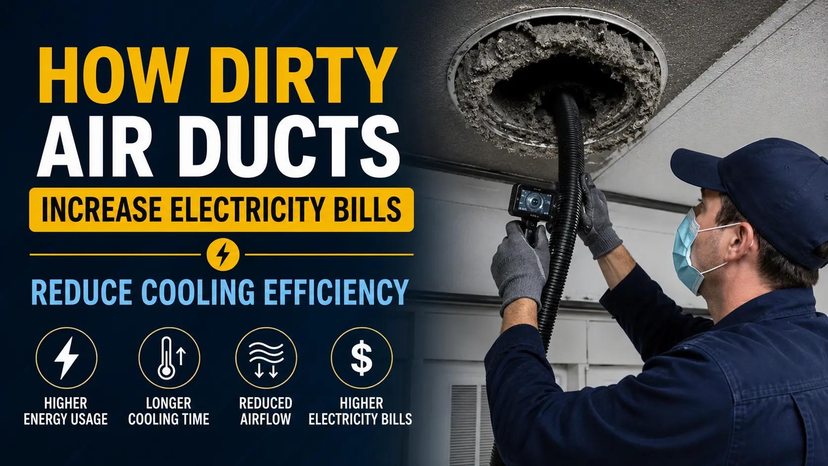 How Dirty Air Ducts Increase Electricity Bills and Reduce Cooling Efficiency