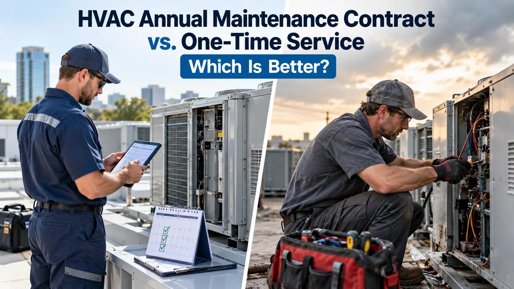 HVAC Annual Maintenance Contract vs. One-Time Service: Which Is Better?